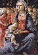 Sandro Botticelli Our Lady of Angels with five sub oil painting